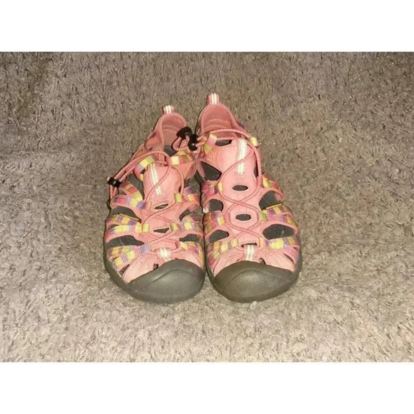 KEEN-Whisper-Sport Sandals-Salmon Rainbow-Size 36/5 US-Very Good - Picture 3 of 8